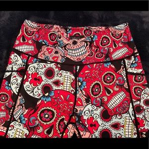CVG Sugar Skull Cropped Leggings